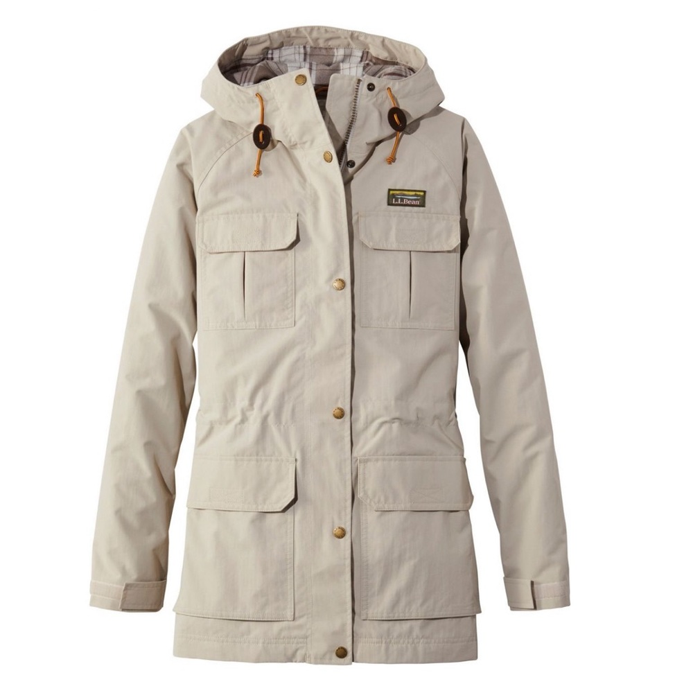 {L.L. Bean} Women's Mountain Classic Water-Resistant Jacket in Gray Birch - NWT